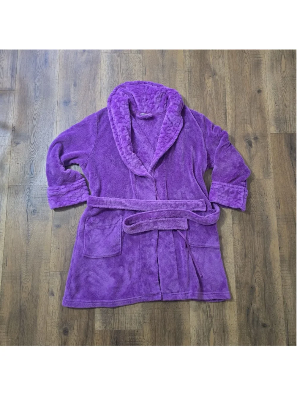 Women's Croft & Barrow Purple Fleece Robe M - Picture 1 of 3